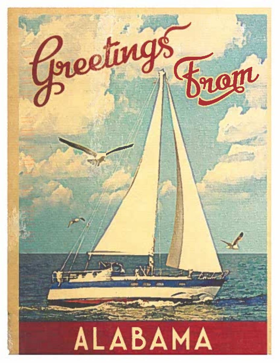 The picture side of the postcard John Crider of Arab sent to Governor Ivey.