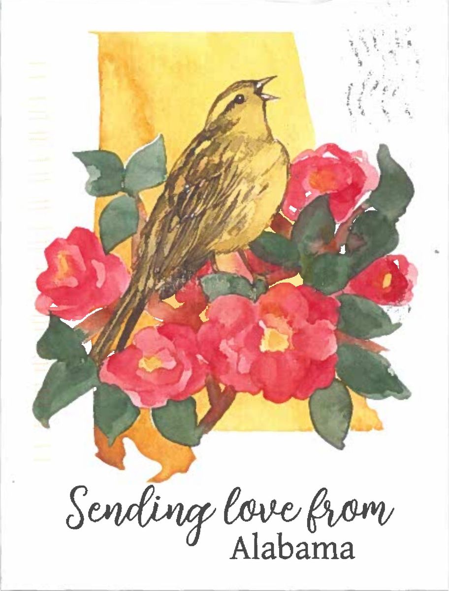 The picture side of the postcard Cynthia Mitchell of Hoover sent to Governor Ivey.