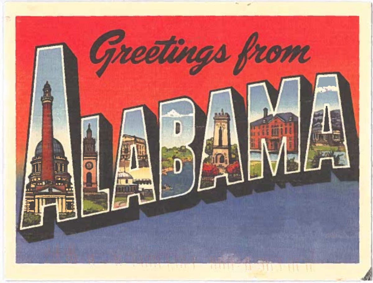 The picture side of the postcard Anna Sato of Hoover sent to Governor Ivey.