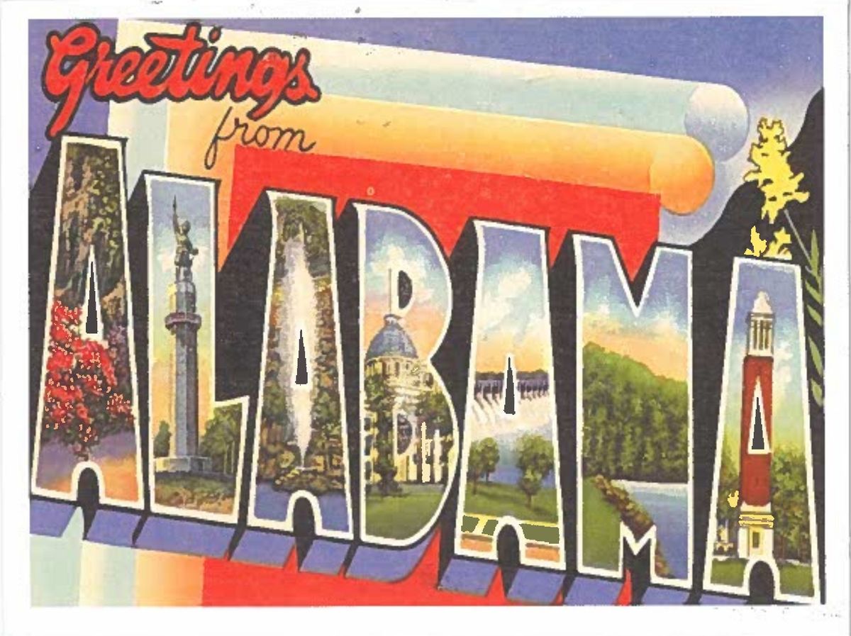 The picture side of the postcard Sandy Smith of Birmingham sent to Governor Ivey.