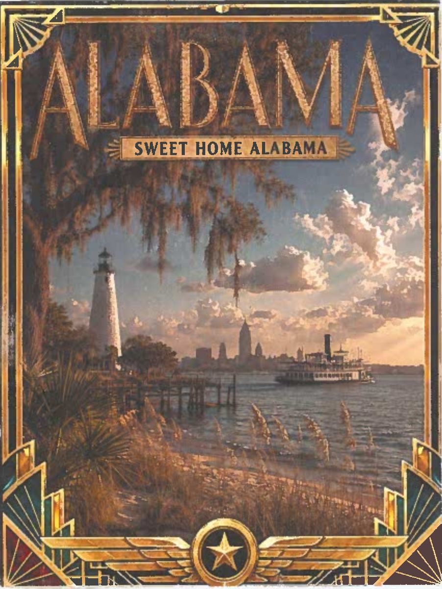 The picture side of the postcard Joy Stritikus of Alabaster sent to Governor Ivey.